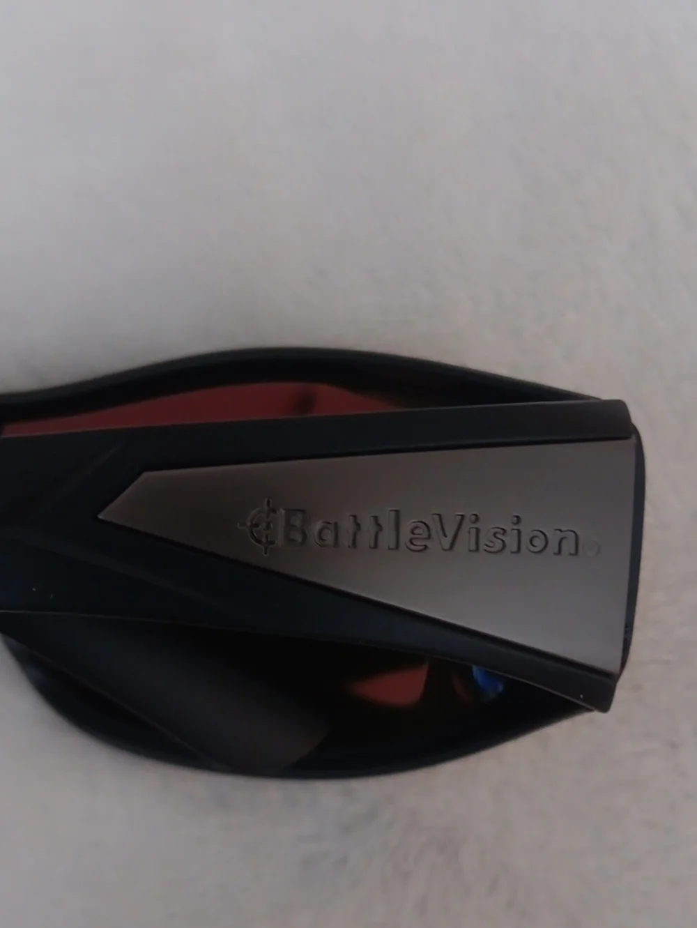 BattleVision Men's/Women's Sport Shield Sunglasses with Orange Mirrored Lenses